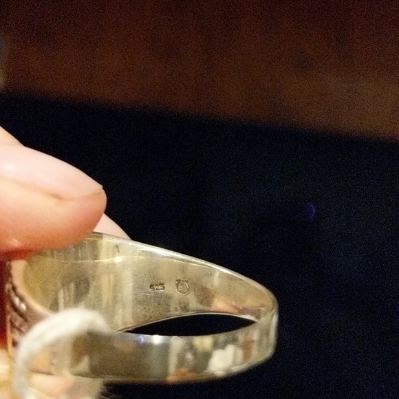 Green Arizona Mohave Turquoise 925 silver, size 12 - Picture 4 of 4